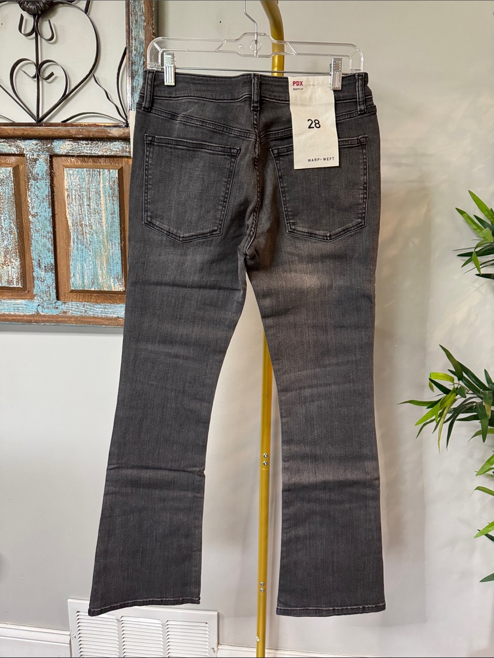 Warp + Weft PDX Women's Charcoal Bootcut Jeans NWT 28